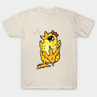 Dancing and Singing Chick Chicken Cartoon Character T-Shirt